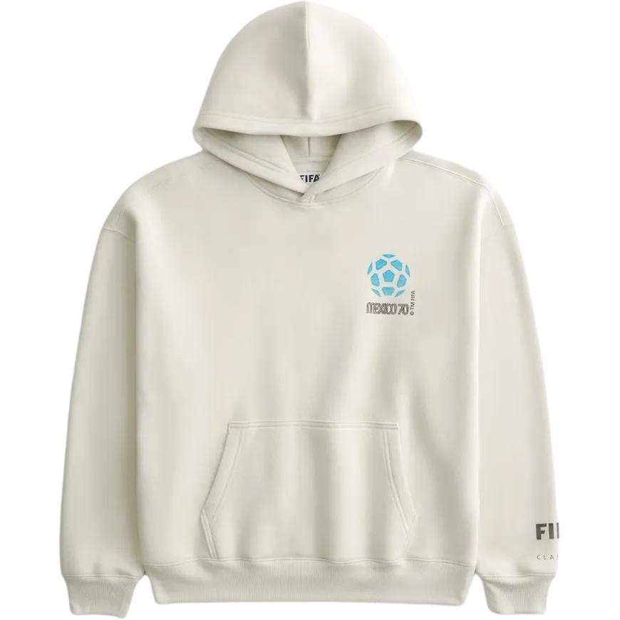 Hollister/ Sweatshirts Men's White Hooded Non Detachable Moderate