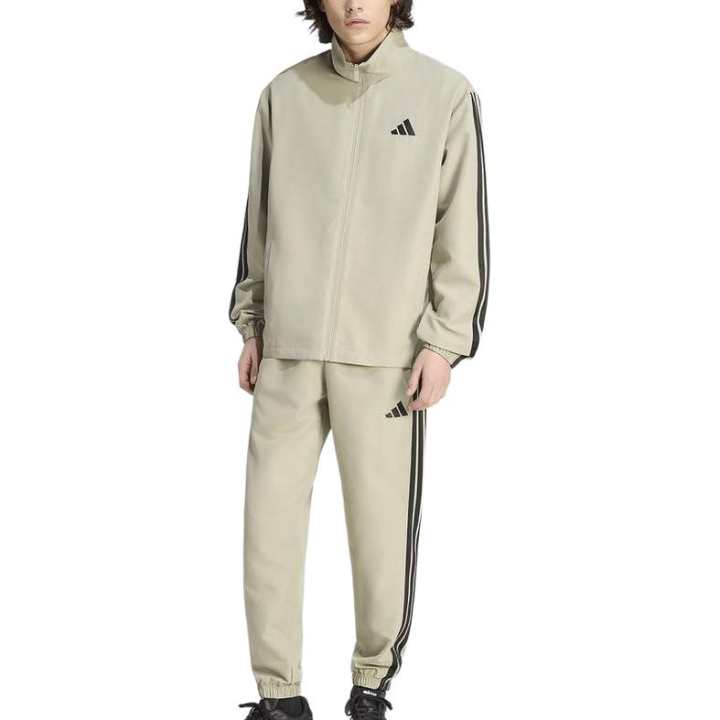 Adidas Adidas Casual Sportswear Men's Brown Stand Collar Moderate