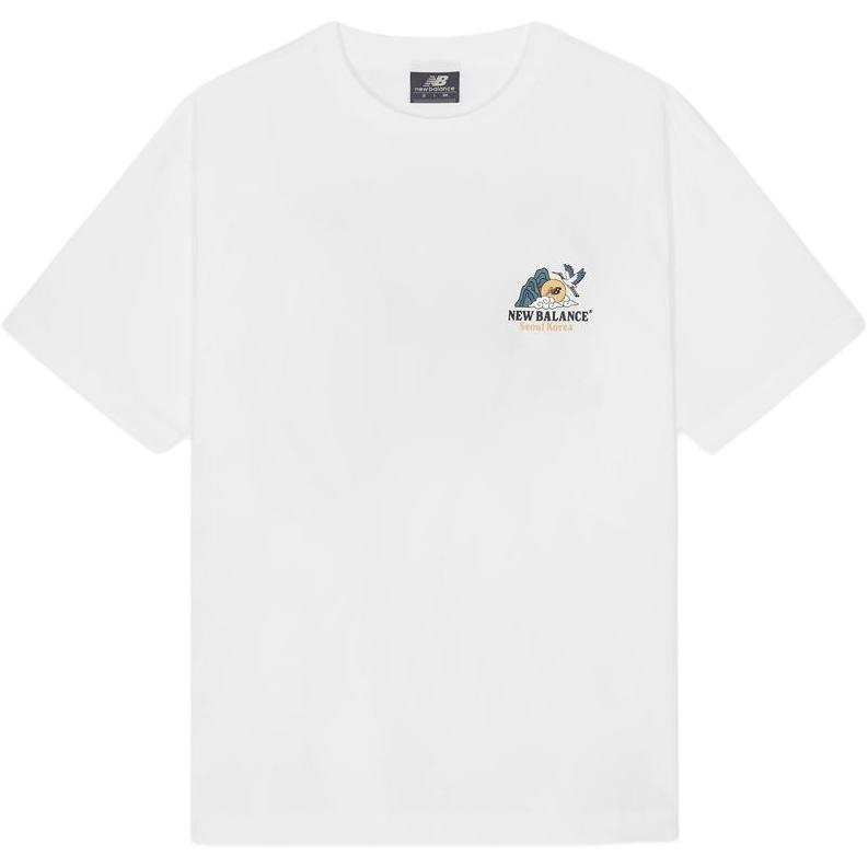 New Balance New Balance FROZEN Quick Dry T Shirts Unisex White Crew Neck Moderate