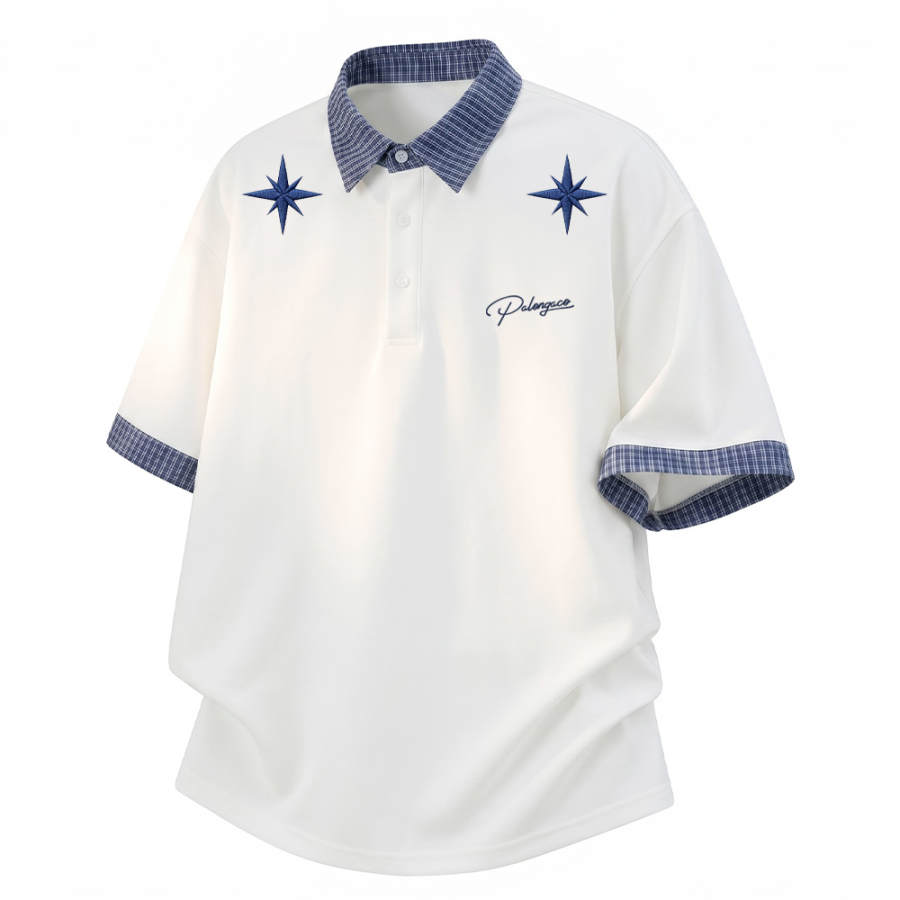 PAL ONGACO Polo Shirts Unisex Lapel Moderate Straight Fit