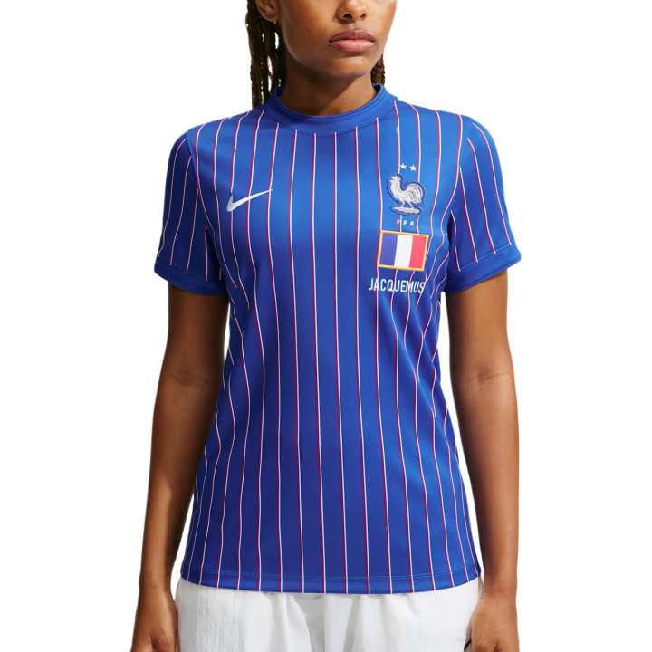 Nike Nike X Jacquemus Quick Dry T Shirts Women's Game Royal Blue/University Red/White Crew Neck Moderate