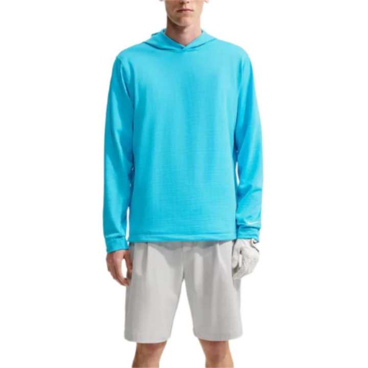 Nike Nike Therma FIT Sweatshirts Men's Blue Hooded Non Detachable Moderate