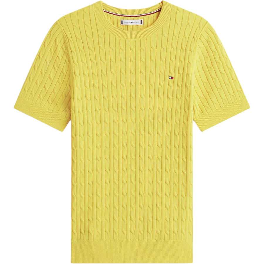 Tommy Hilfiger Sweaters Women's Yellow Crew Neck Moderate Other