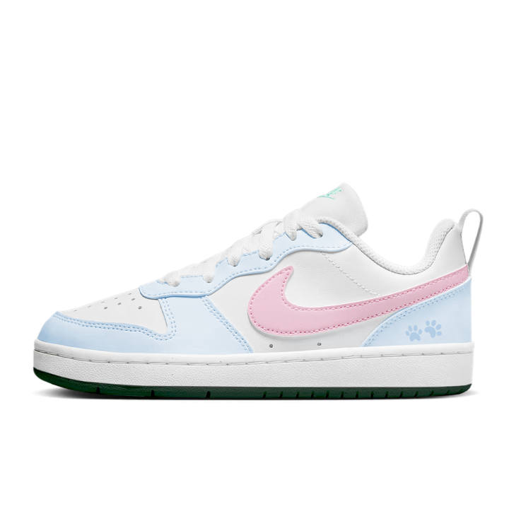Nike Nike Court Borough Skateboard Shoes Women's Low Top Pink Blue