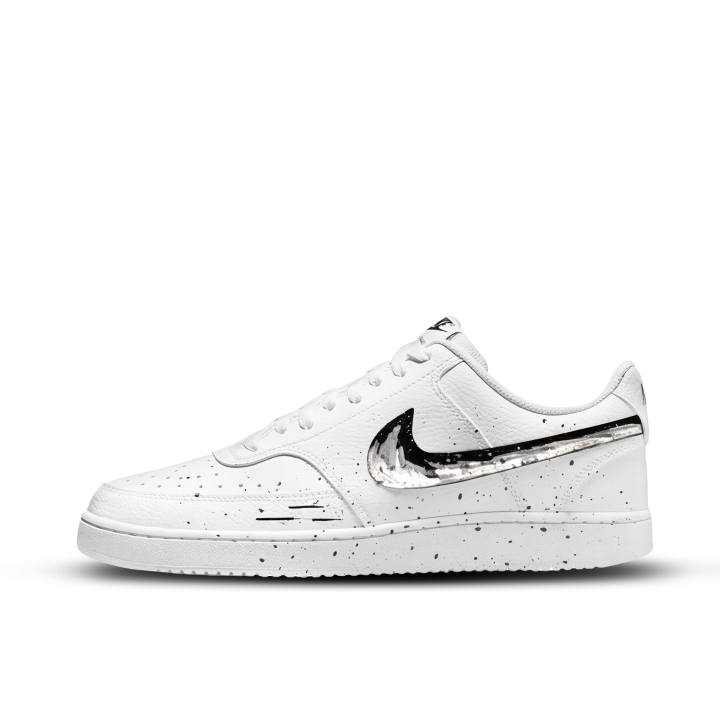 Nike Nike Court Vision 1 Skateboard Shoes Unisex Low Top Black White Gray