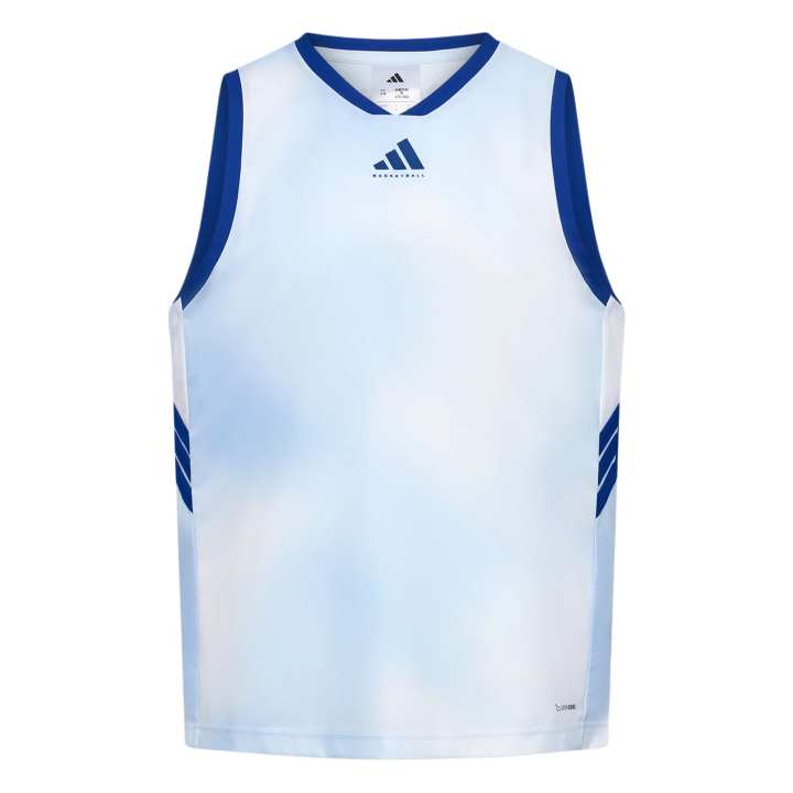 Adidas Adidas BASKETBALL Jerseys Men's Crystal Blue V Neck Moderate