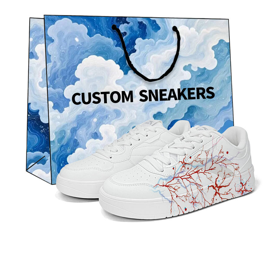 Anta Easy Lightweight Breathable Height Increasing Low top Skateboard Shoes Unisex White Red