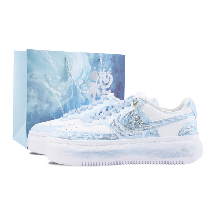 Nike Nike Court Vision 1 Skateboard Shoes Women's Low Top White/Blue
