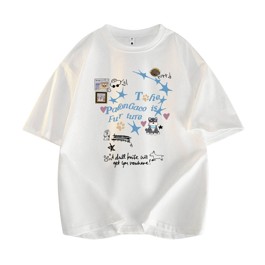 PAL ONGACO T Shirts Unisex Crew Neck Thin Straight Fit