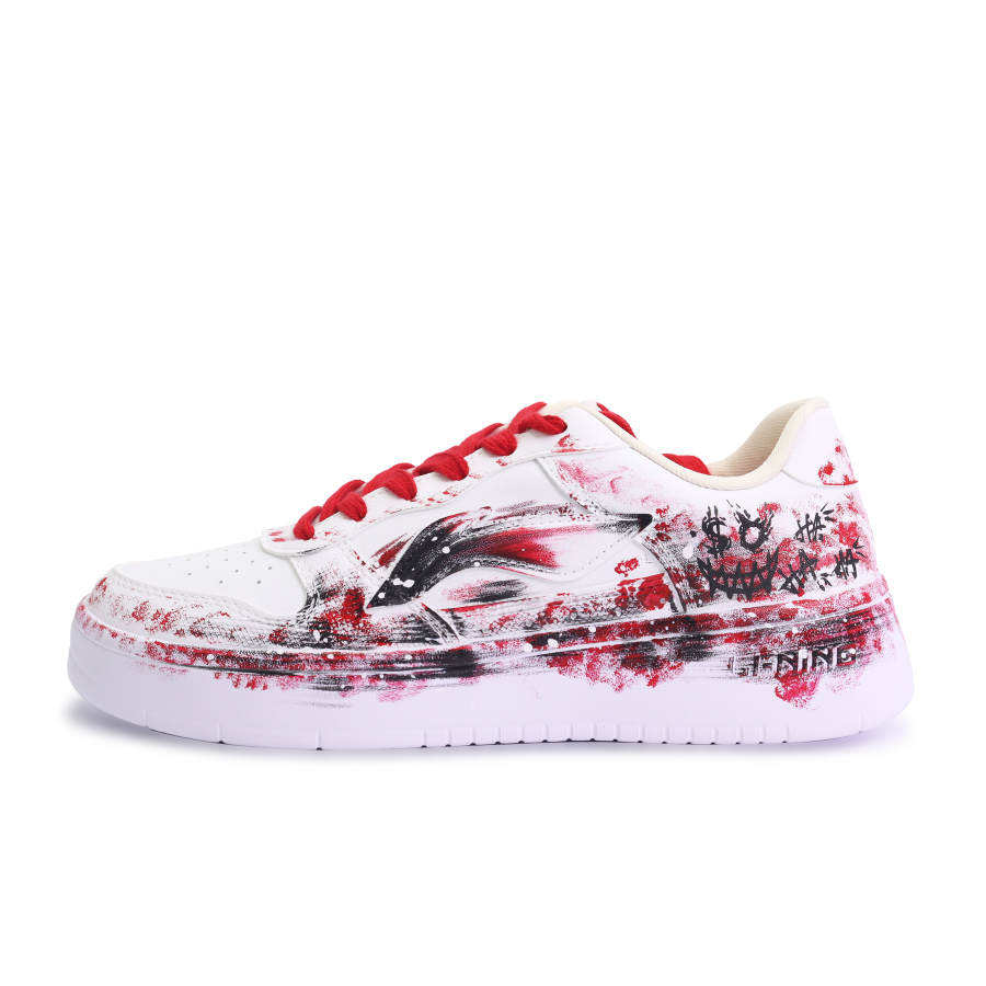 Li-Ning Li Ning Floating Boat Skateboard Shoes Women's Low Top Red Black