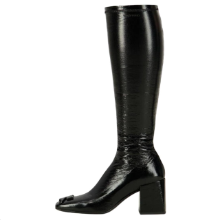 COURREGES Knee High Boots Women's Black