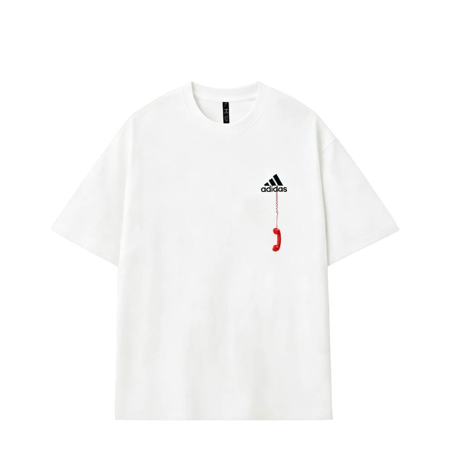 Adidas Adidas MUST HAVES T Shirts Unisex Ecru Crew Neck Moderate