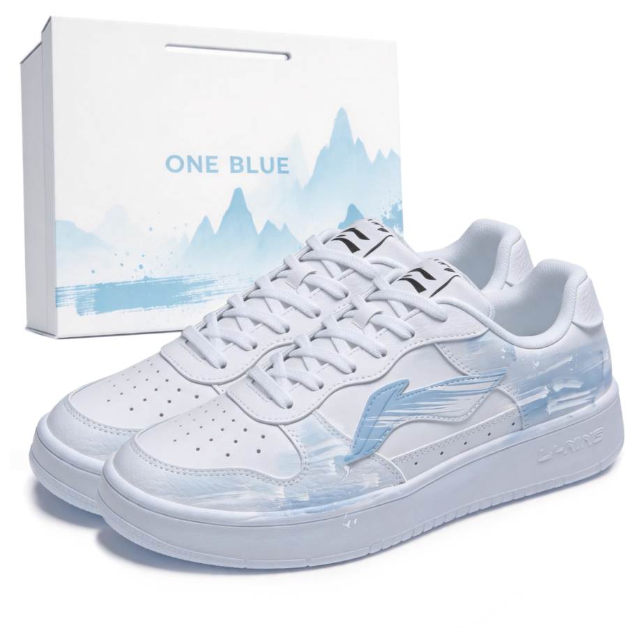 Li-Ning Li Ning Floating Boat Skateboard Shoes Men's Low Top White, Blue