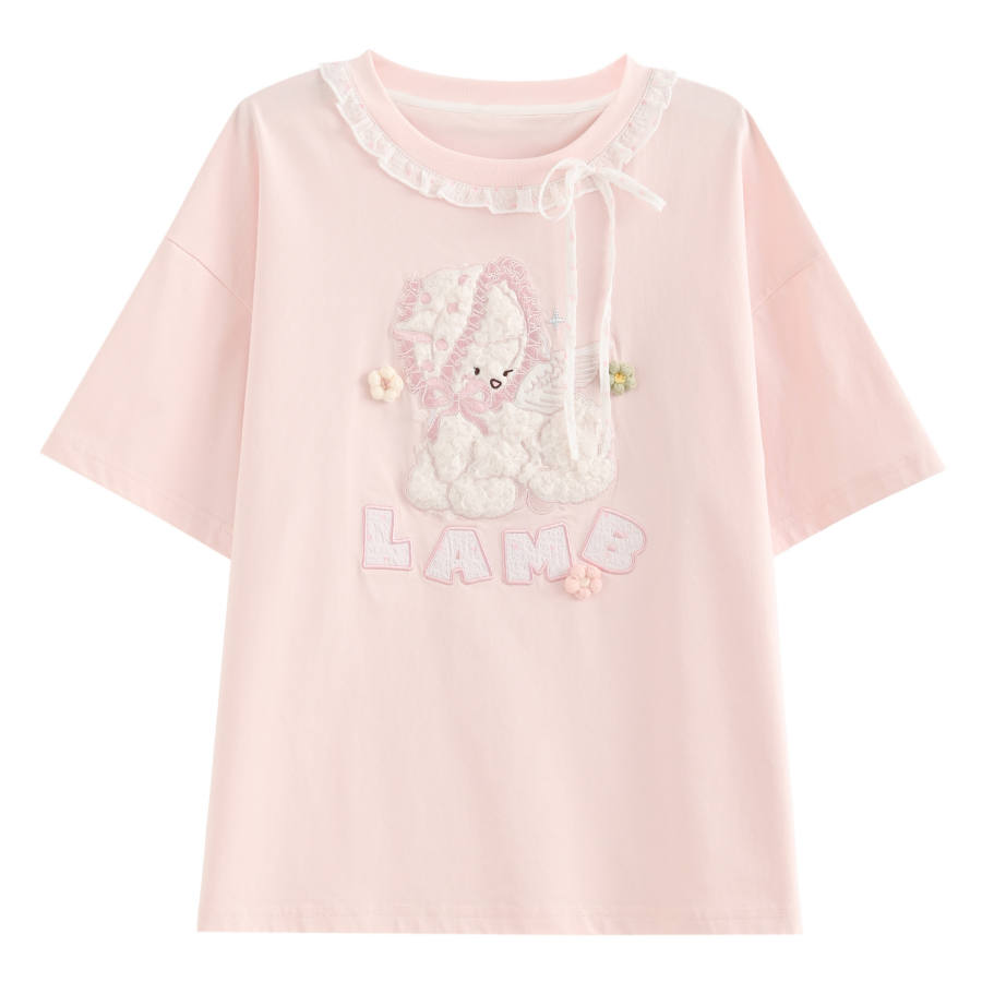 SNBL T Shirts Women's Pink 10A Antibacterial/Cooling Crew Neck Moderate