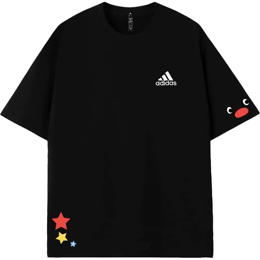 Adidas Adidas MUST HAVES T Shirts Unisex Black Brown Crew Neck Moderate Straight Fit