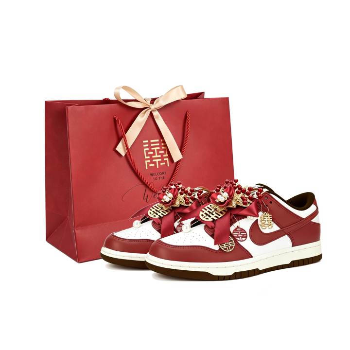Nike Nike Dunk Skateboard Shoes Unisex Low Top Red