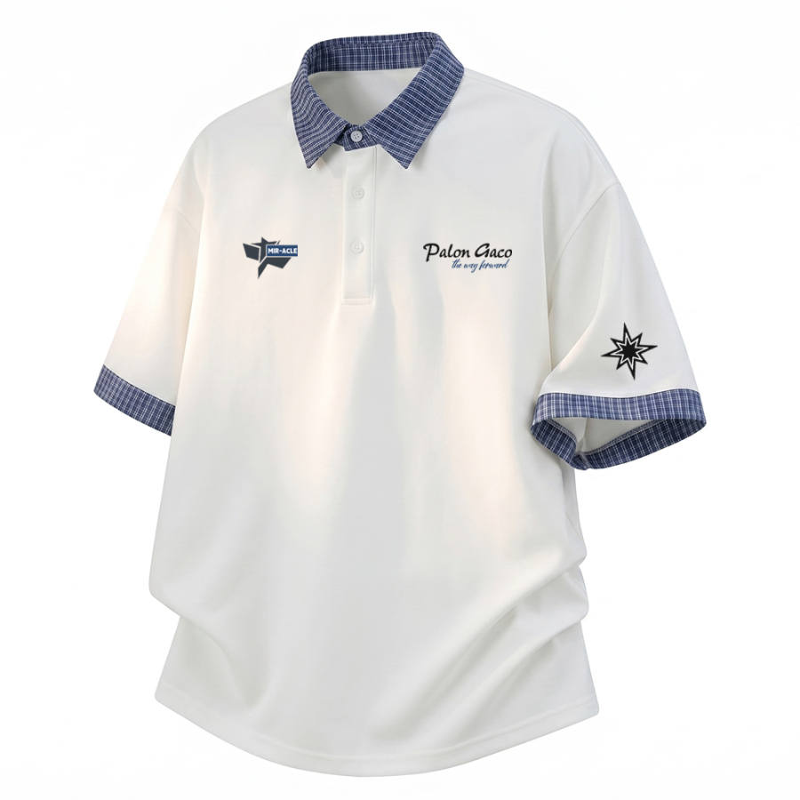 PAL ONGACO Polo Shirts Unisex Lapel Moderate Straight Fit