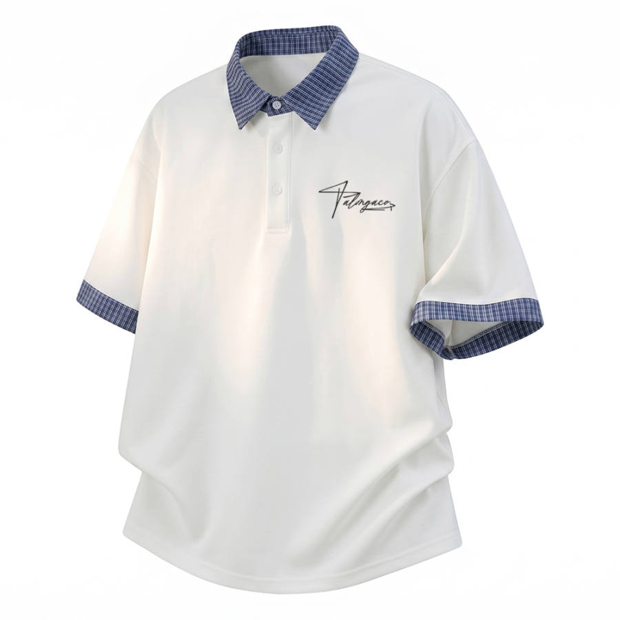 PAL ONGACO Polo Shirts Unisex Lapel Moderate Straight Fit