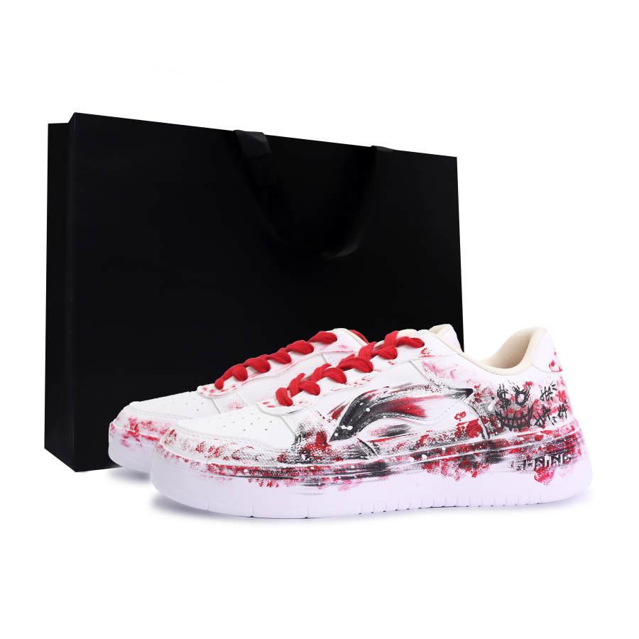 Li-Ning Li Ning Floating Boat Skateboard Shoes Men's Low Top Red Black