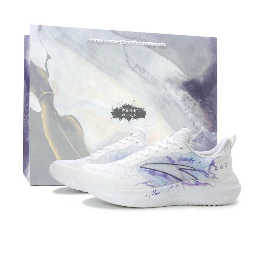 ANTA Sky Running Shoes Men's Low Top Blue/Purple/White
