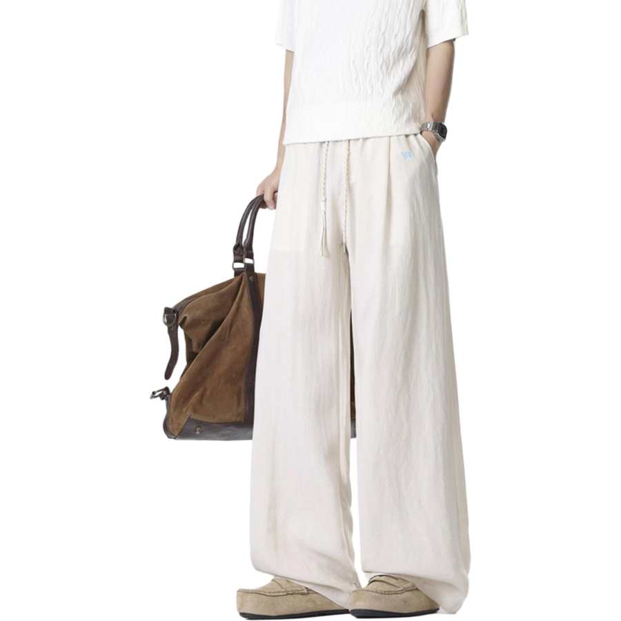 WARRIOR WARRIOR Casual Pants Unisex Thin Straight Fit Pants