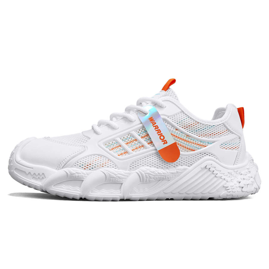 WARRIOR Casual Shoes Men's Low Top White Orange Green