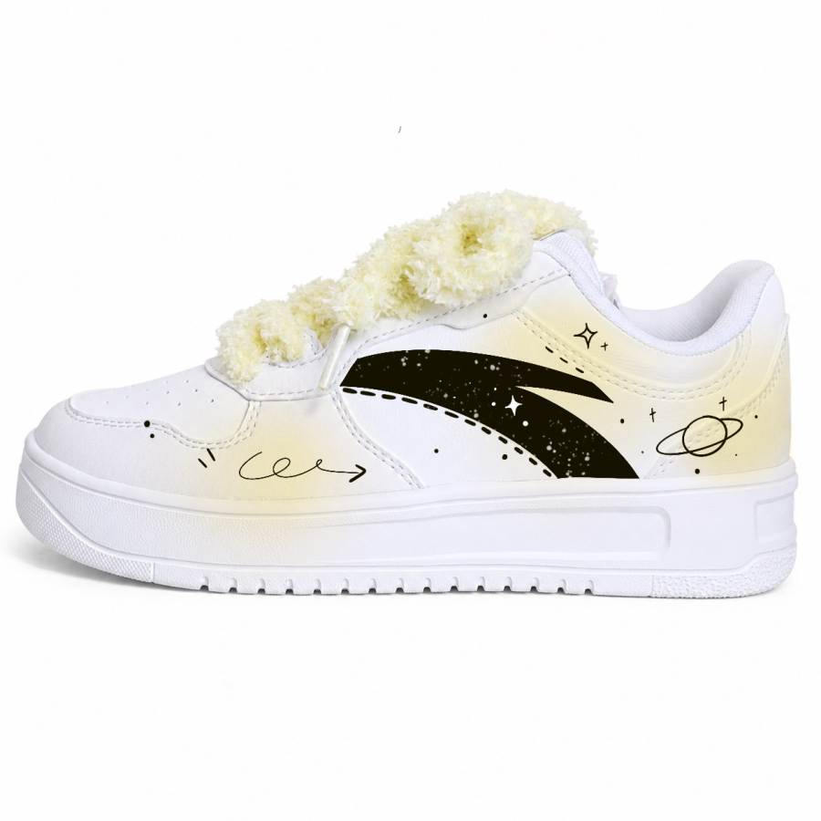 ANTA Easy Skateboard Shoes Unisex Low Top Black/White