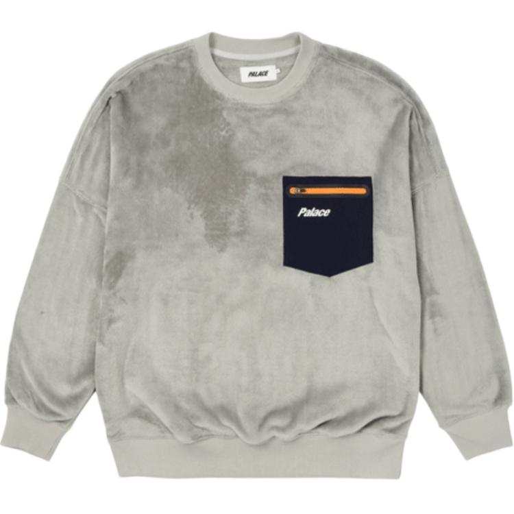 PALACE ULTIMO Sweatshirts Unisex Gray Crew Neck Moderate
