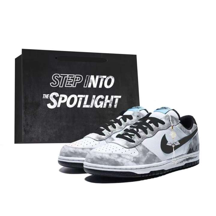Nike Nike Big Skateboard Shoes Unisex Low Top White Black
