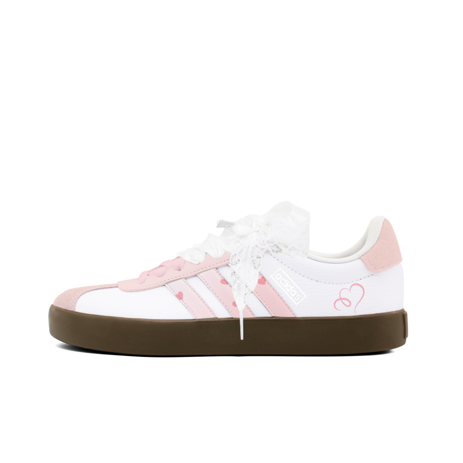 Adidas Adidas VL COURT 3.0 German Army Trainers Women's Low Top White/Pink