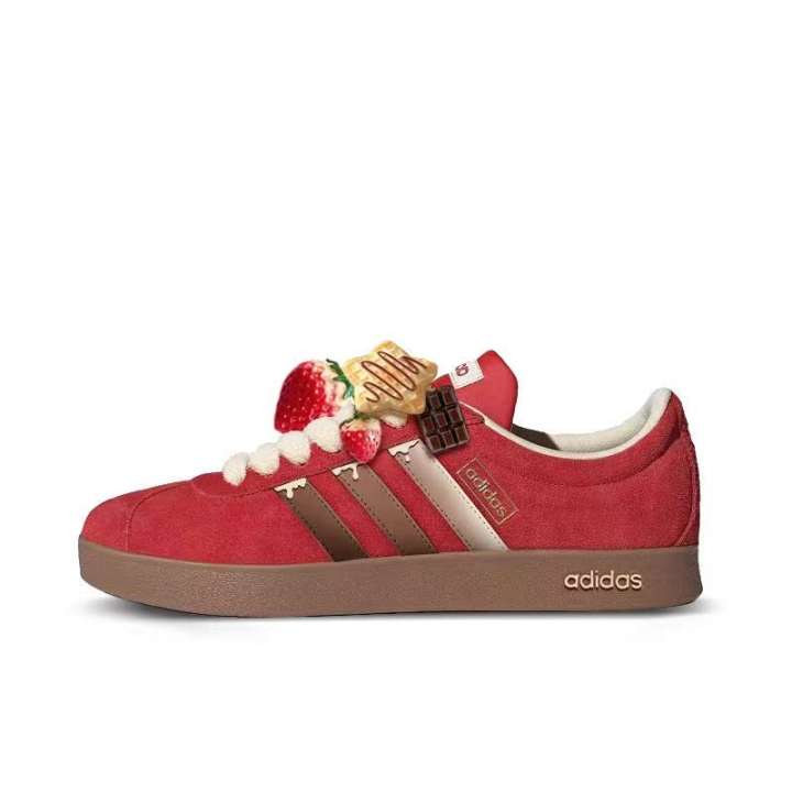 Adidas Adidas Vl Court Classic German Army Trainers Unisex Low Top Red