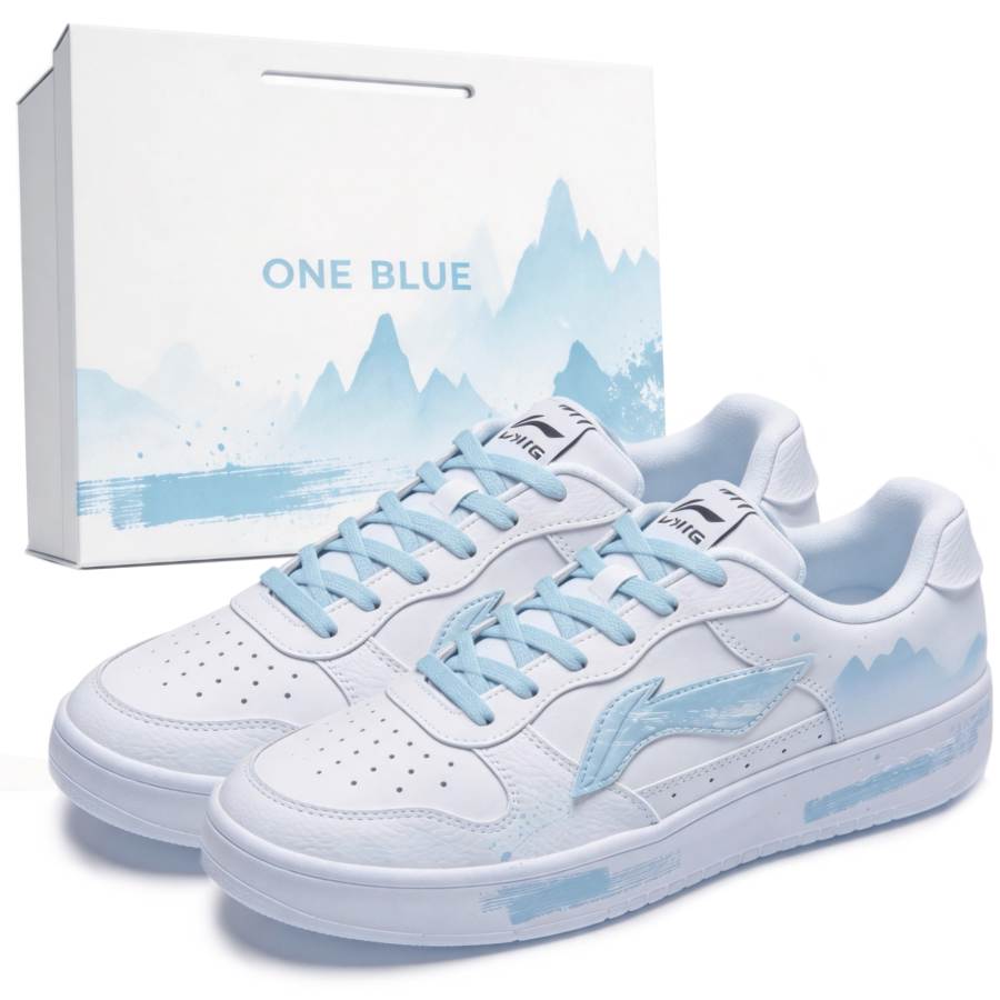 Li-Ning Li Ning Floating Boat Skateboard Shoes Men's Low Top White, Blue