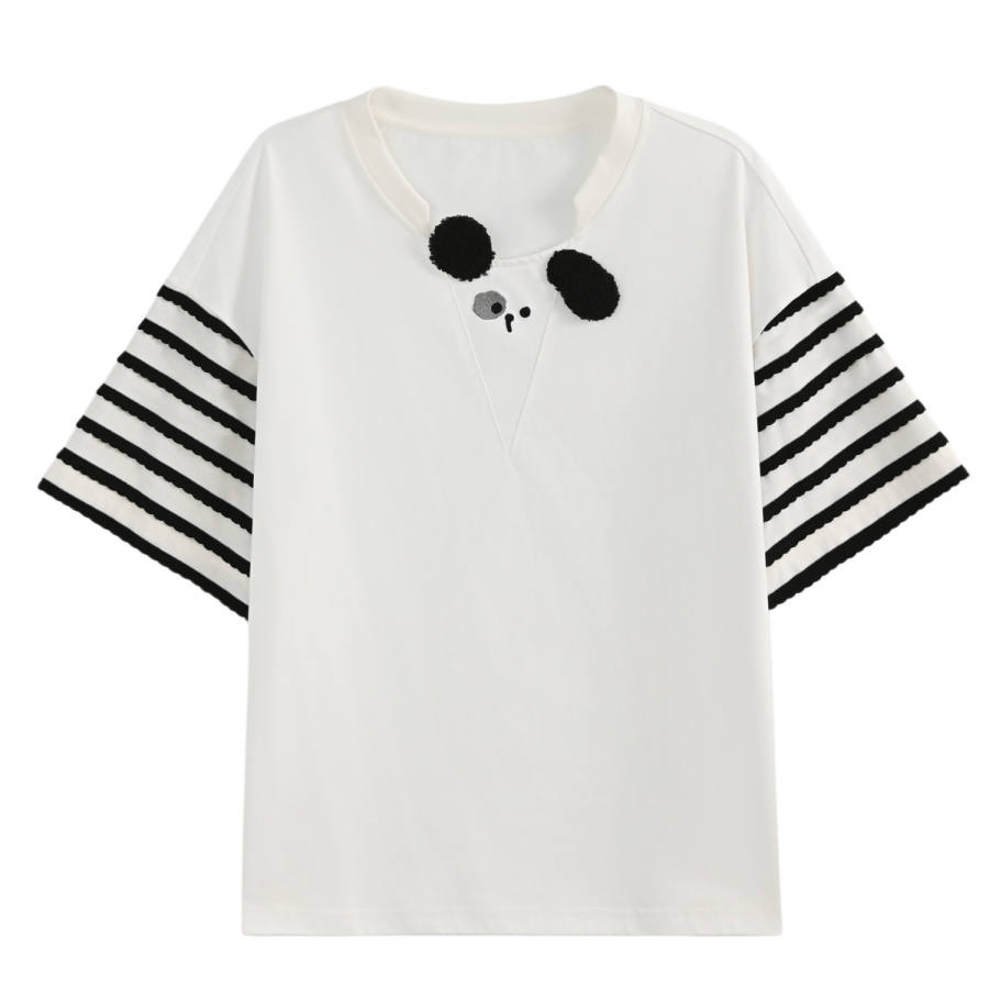 SNBL T Shirts Women's White Crew Neck Moderate