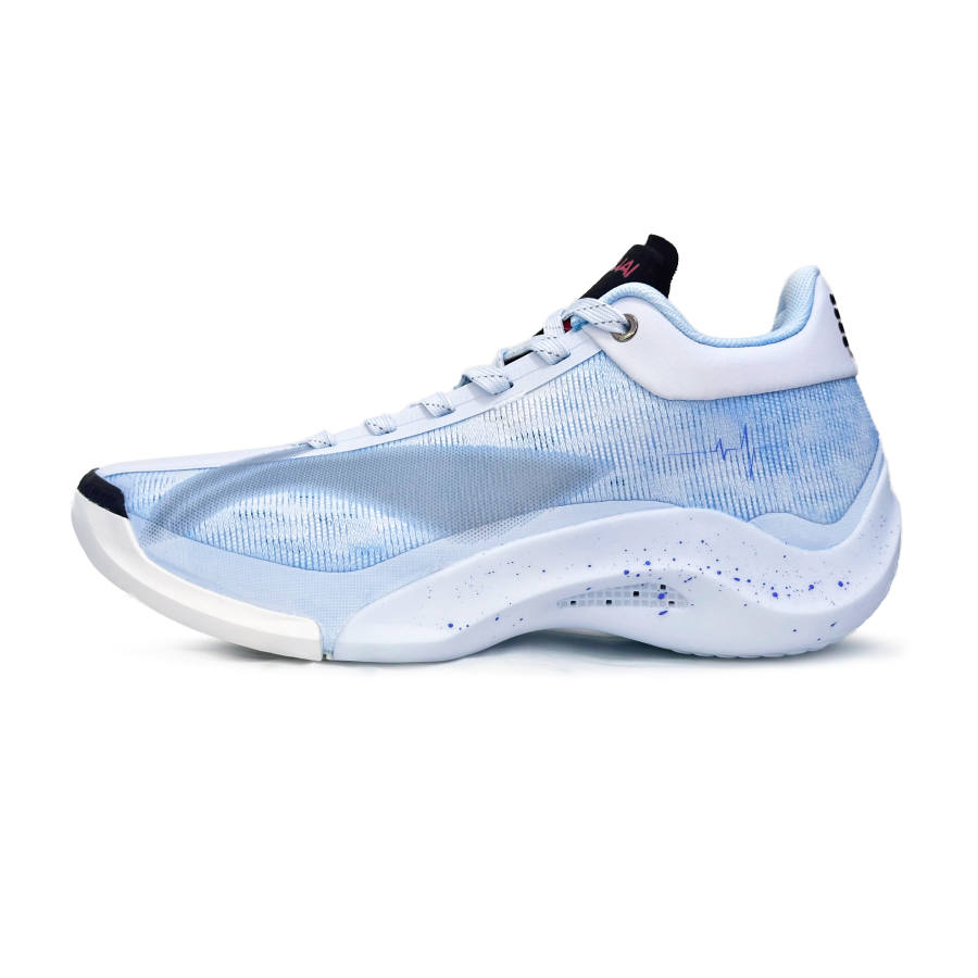 Li-Ning Li Ning Yushuai 20 Slip Resistant Abrasion Resistant Mid top Basketball Shoes Men's Blue