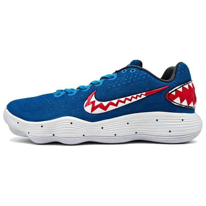 Nike Nike Hyperdunk 2017 Great White Shark Hand Drawn Graffiti Mesh Cushioning Slip Resistant Abrasion Resistant Breathable