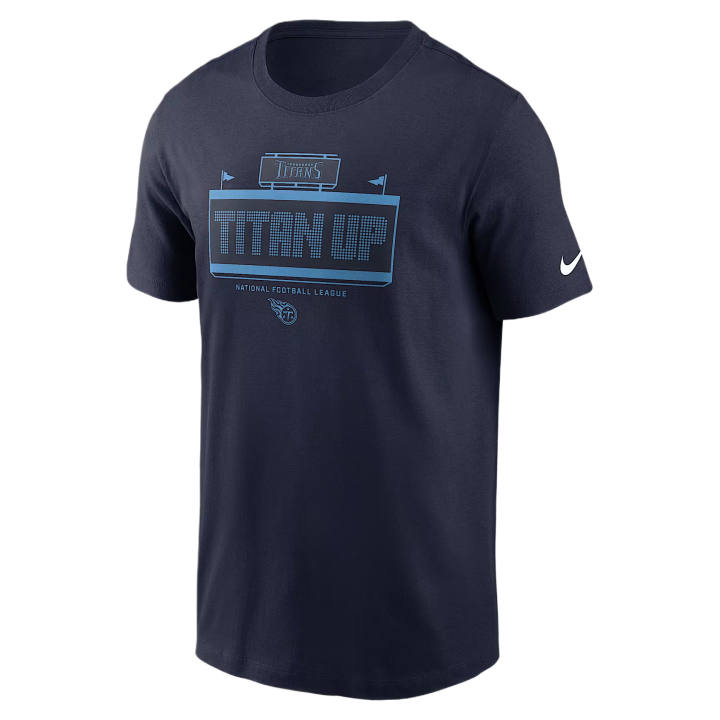Nike Nike NFL T Shirts Men's Marine Blue Crew Neck Moderate