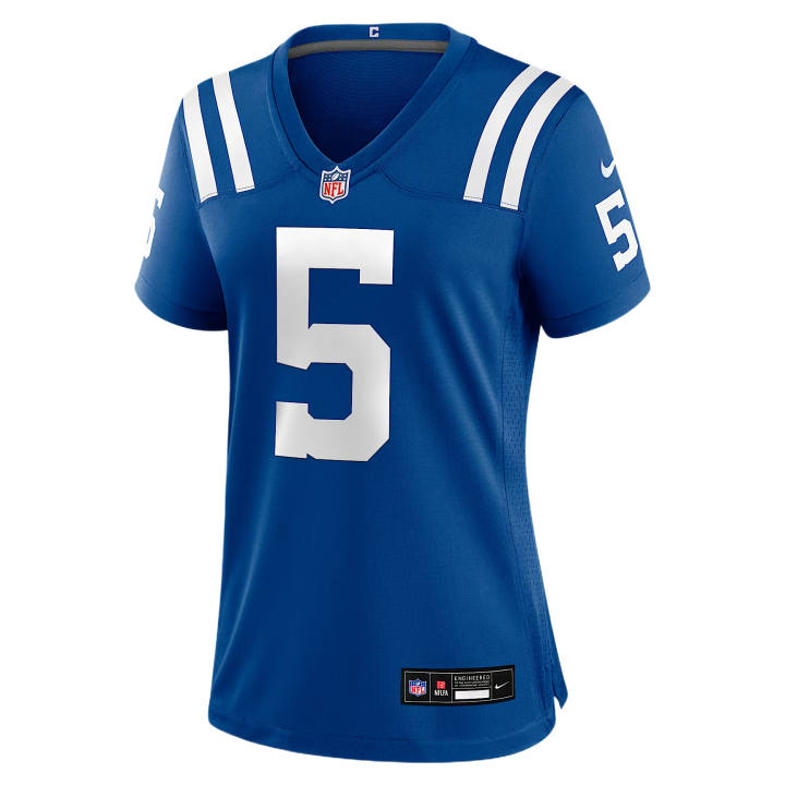 Nike Nike NFL Rugby Jerseys Women's Royal V Neck Moderate
