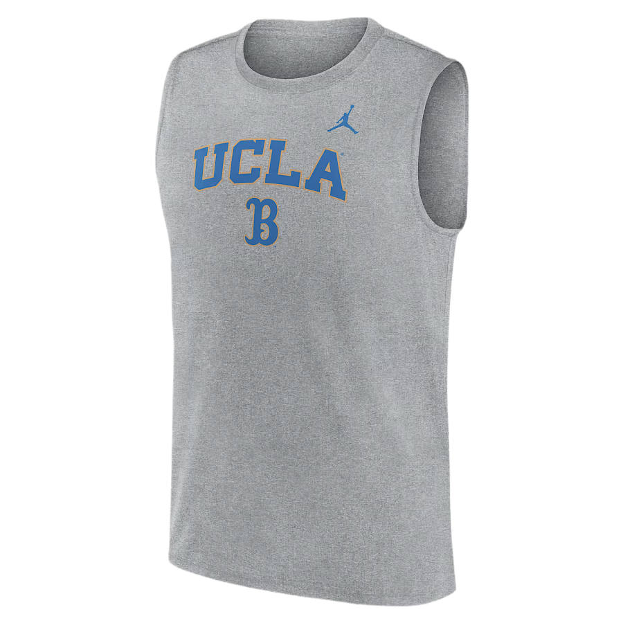 Jordan Jordan UCLA Tank Tops Men's Gray Crew Neck Moderate Other