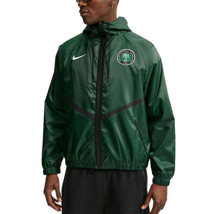Nike Nike Jackets Men's Canyon Green/Electric Green/White Hooded Non Detachable Moderate Other