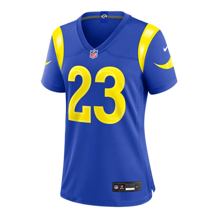 Nike Nike NFL Rugby Jerseys Women's Royal V Neck Moderate