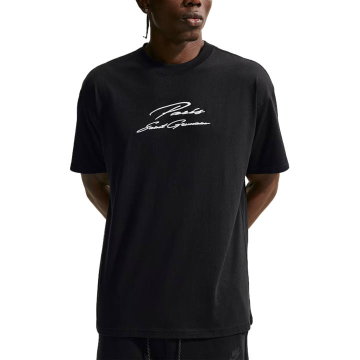 Nike Nike Paris Saint Germain T Shirts Men's Black Crew Neck Moderate