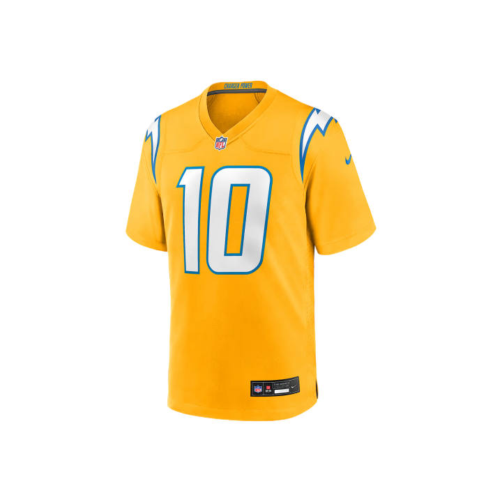 Nike Nike NFL Rugby Jerseys Men's Gold V Neck Moderate