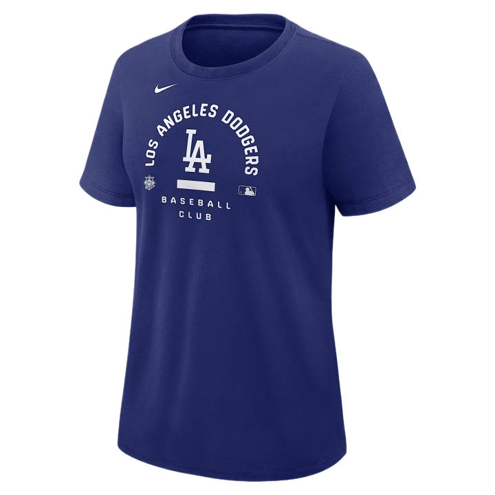 Nike Nike Los Angeles Dodgers T Shirts Women's Dark Royal Blue Crew Neck Moderate