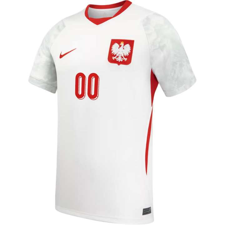 Nike Nike Poland National Team Soccer Jerseys Men's White Moderate