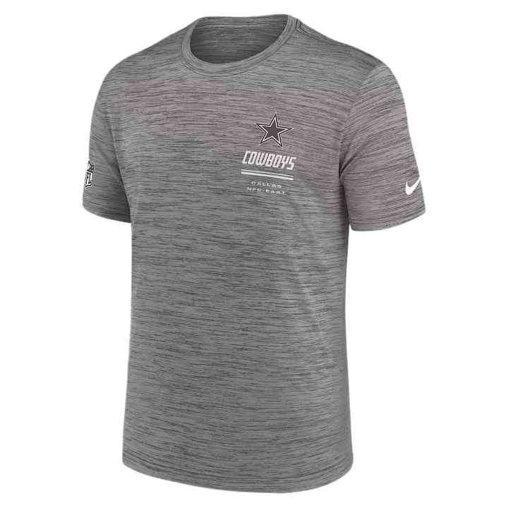 Nike Nike Dallas Cowboys T Shirts Men's Gray Heather Crew Neck Moderate
