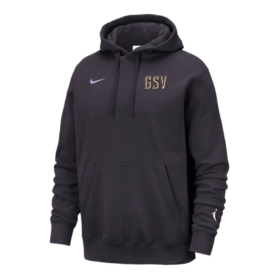 Nike Nike WNBA Sweatshirts Women's Oil Gray/White/Club Gold/Urban Lilac Hooded Non Detachable Moderate
