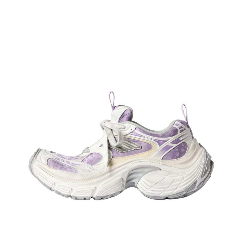 Balenciaga 6XL Satin Low top Chunky Sneakers Women's Light Purple