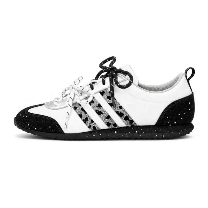Adidas Adidas VS JOG 2.0 German Army Trainers Unisex Low Top Black White Silver