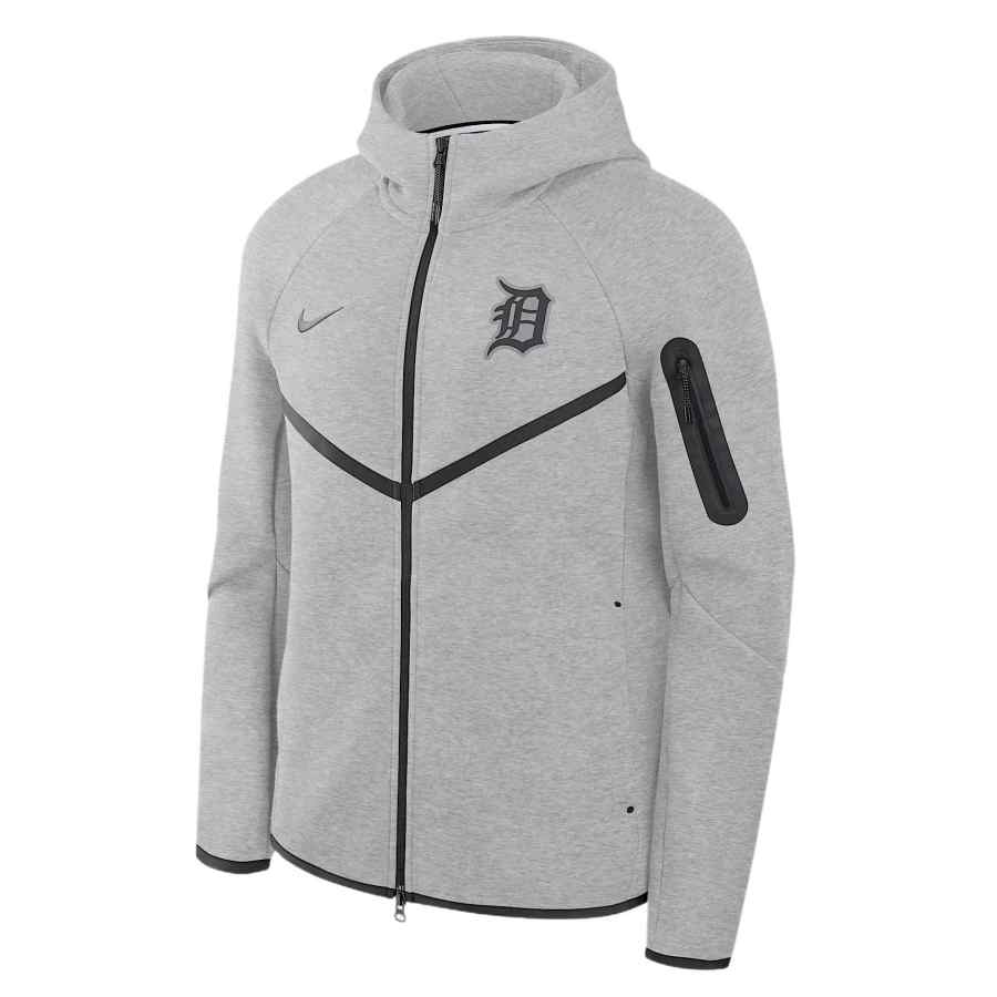 Nike Nike Detroit Tigers Sportswear Men's Gray Hooded Non Detachable Moderate