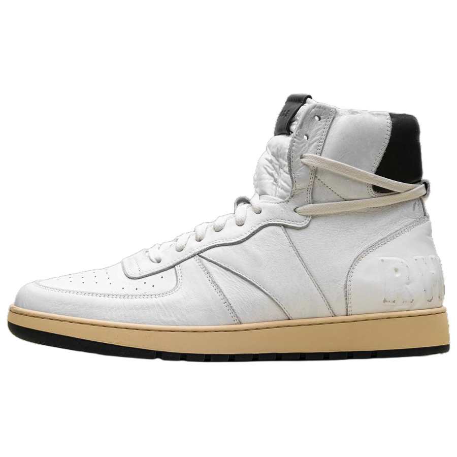 RHUDE Rhecess Skateboard Shoes Men's High Top White